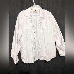 Vintage Levi's white denim shirt